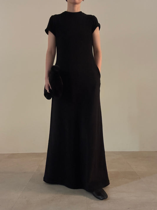 pile dress (black) re order