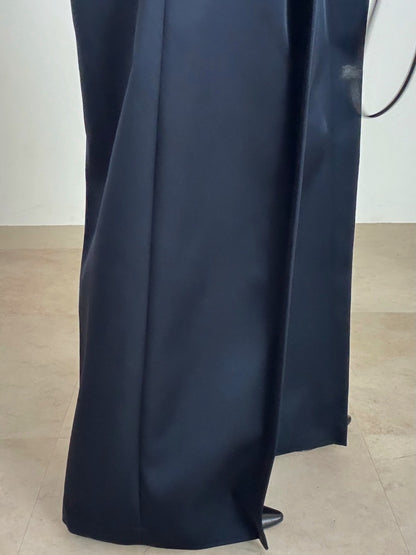3d wide pants (navy)