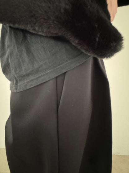 3d wide pants (black)
