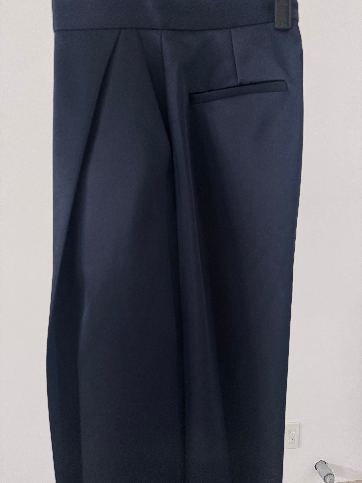 3d wide pants (navy)