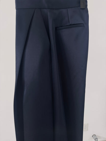 3d wide pants (navy)