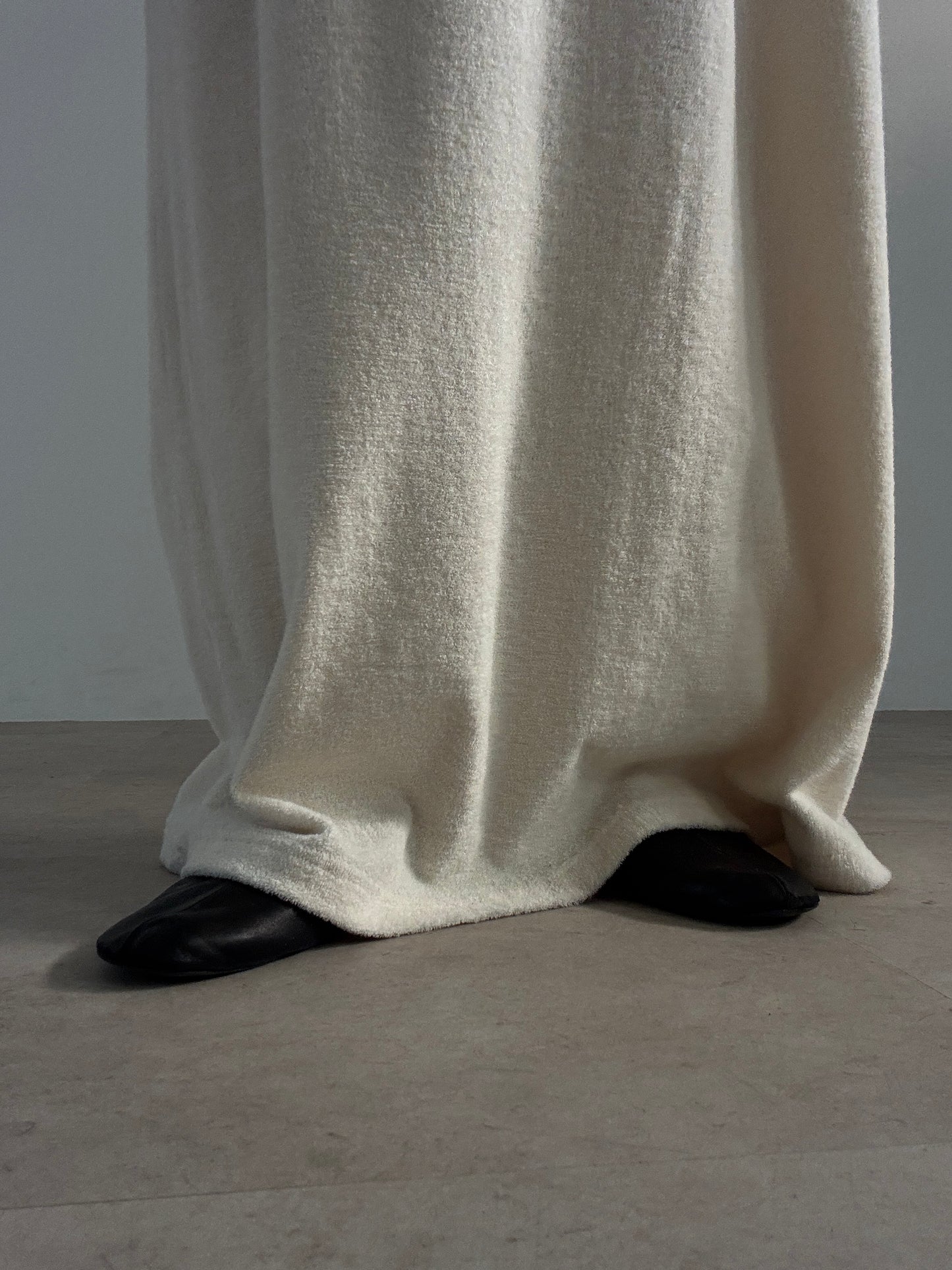 pile dress (ivory)