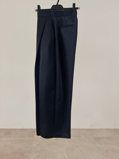 3d wide pants (navy)