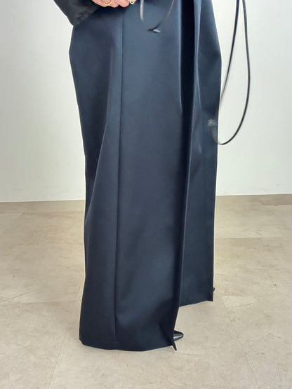 3d wide pants (navy)