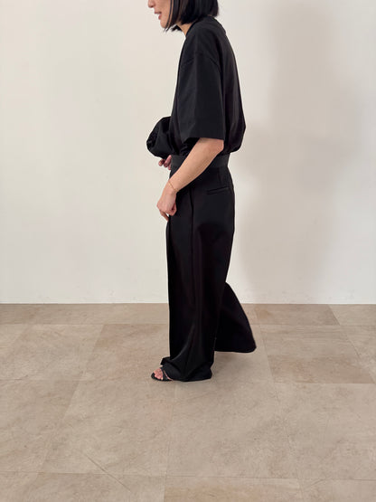 3d wide pants (black)