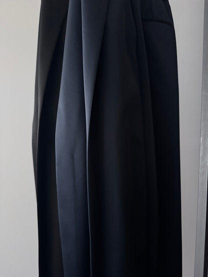 3d wide pants (navy)