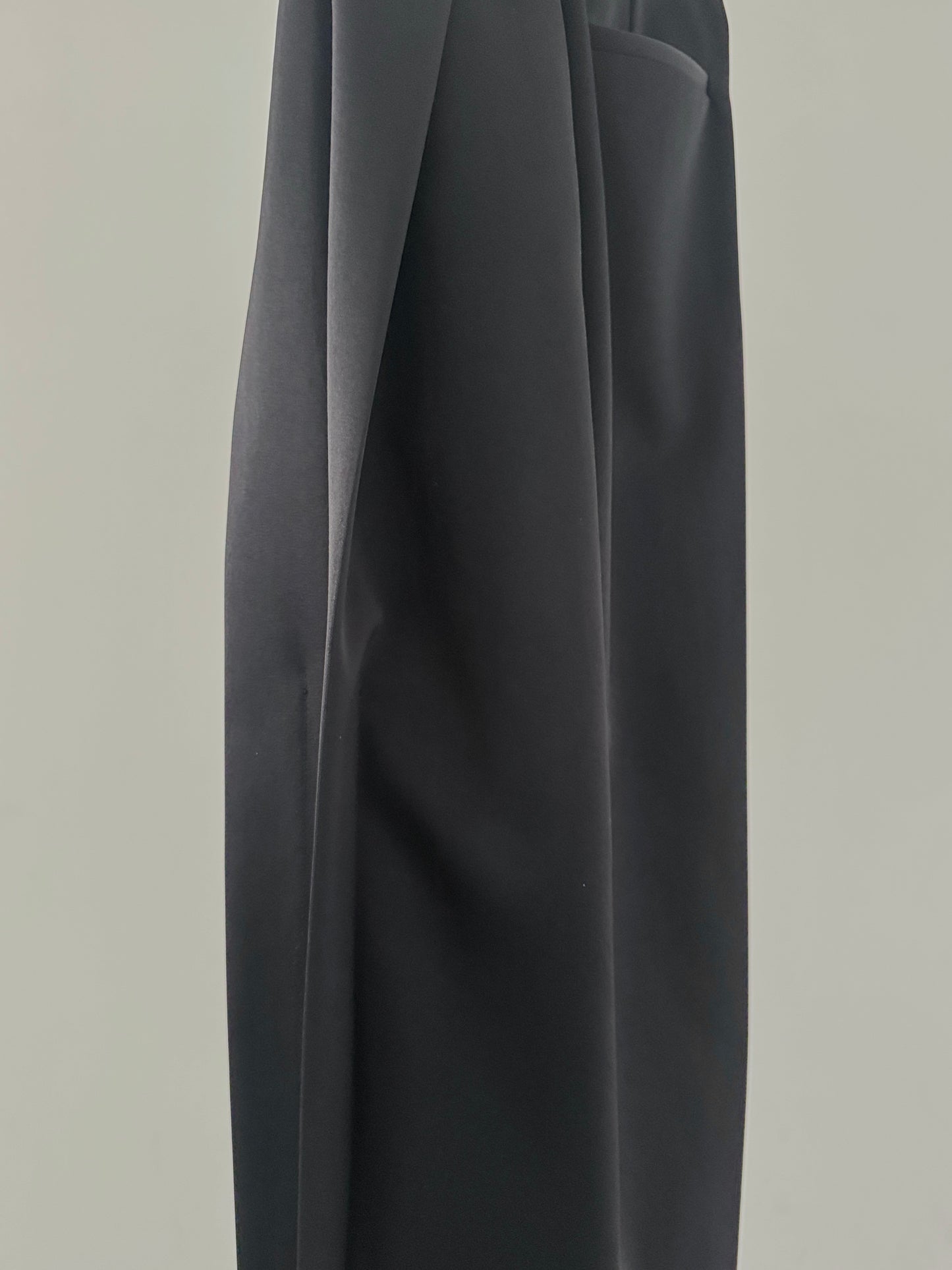 3d wide pants (black)