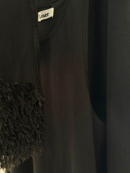 【set】maha cotton tank & feather stole