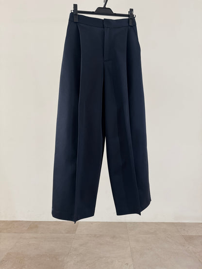 3d wide pants (navy)