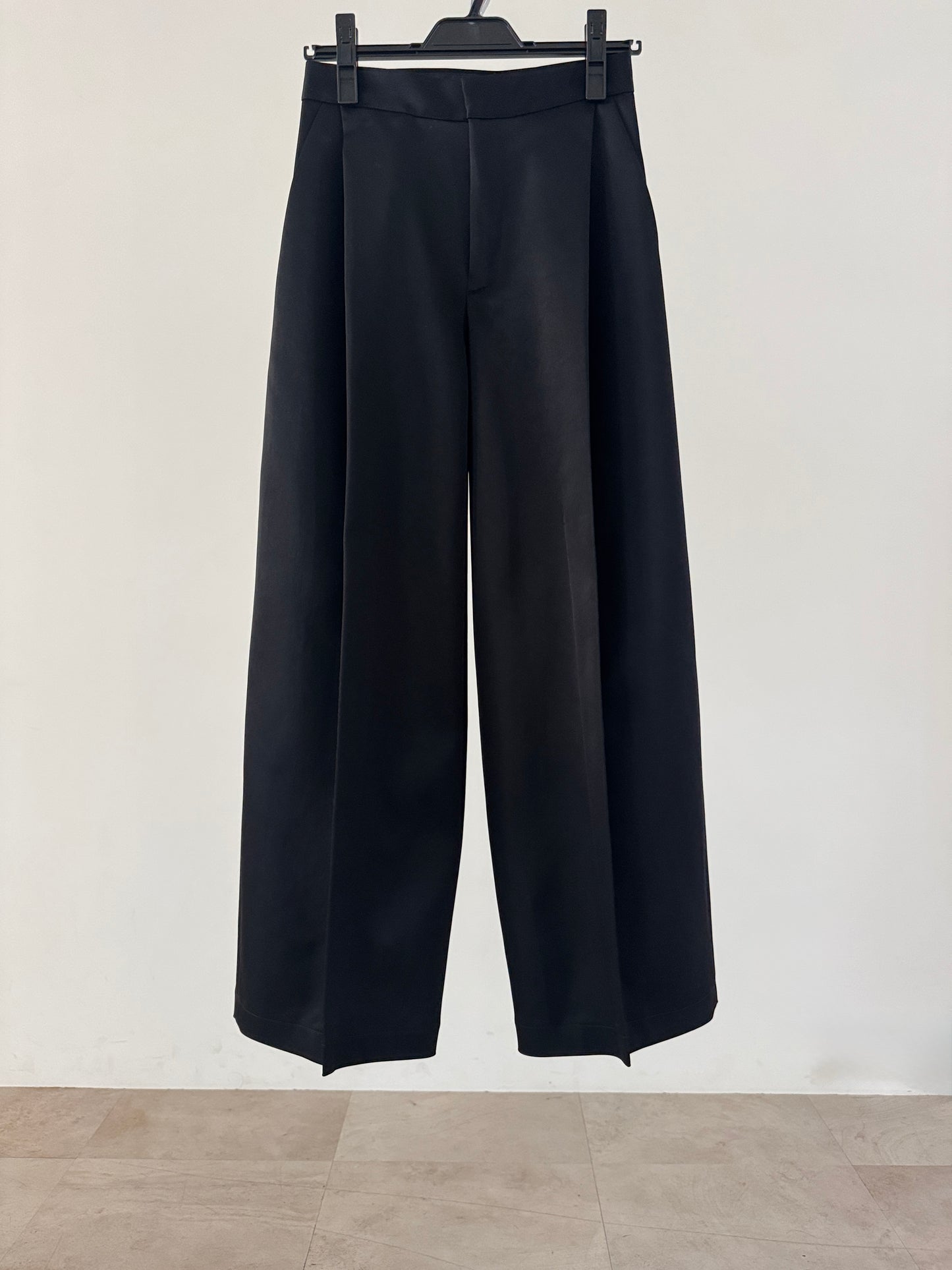 3d wide pants (black)