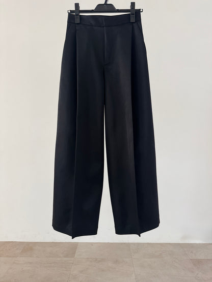 3d wide pants (black)