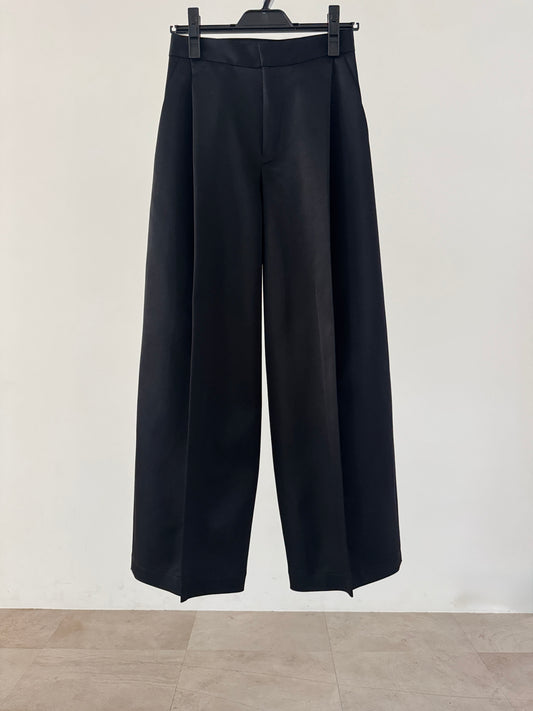 3d wide pants (black)