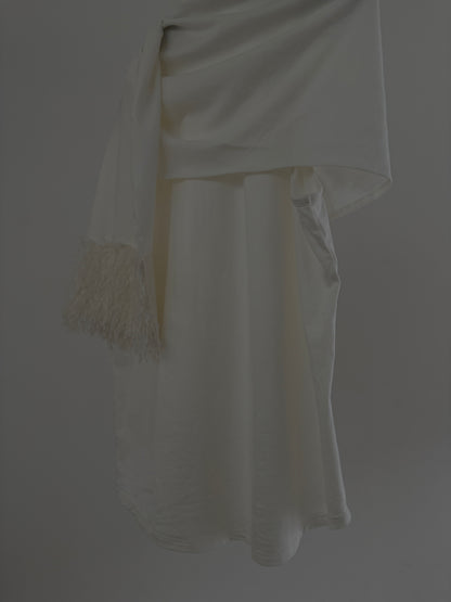 【set】maha cotton tank & feather stole
