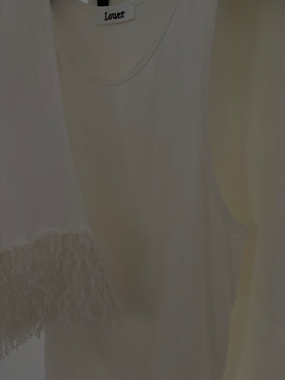 【set】maha cotton tank & feather stole