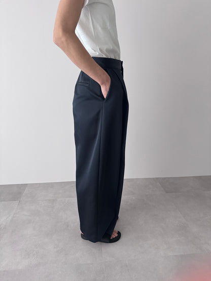 3d wide pants (navy)