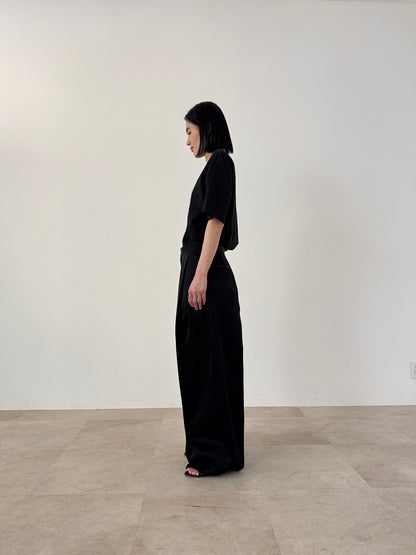 3d wide pants (black)
