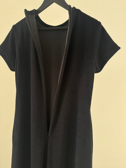 pile dress  (black)