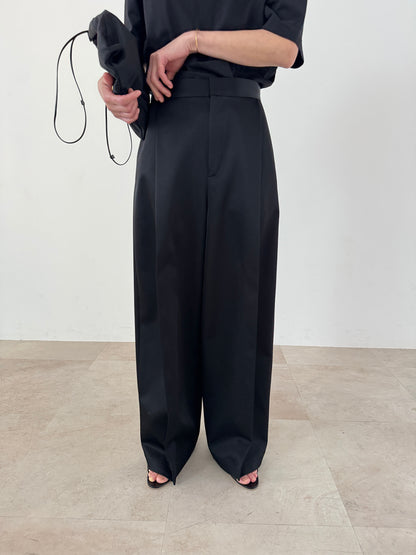 3d wide pants (black)