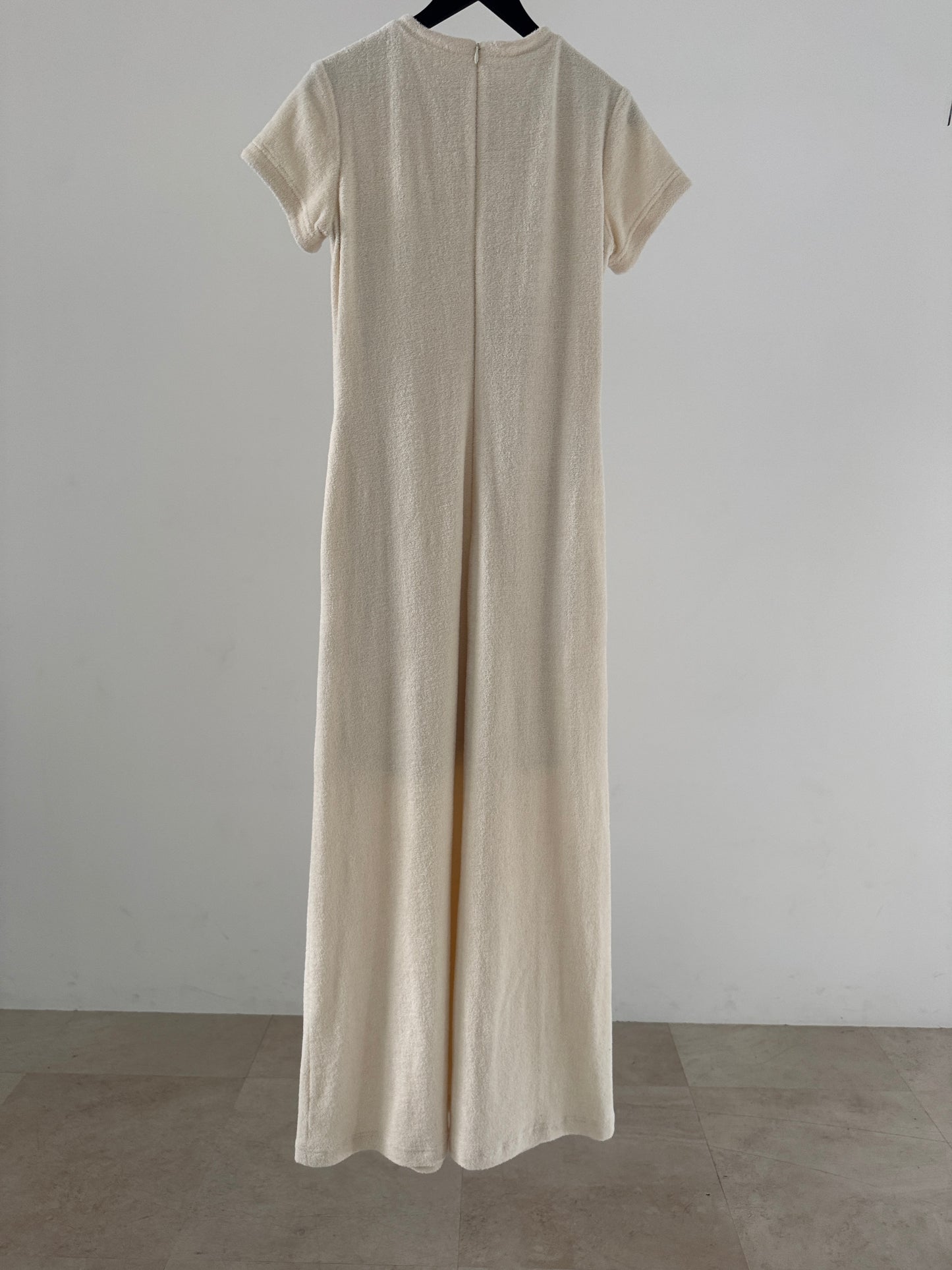 pile dress (ivory)