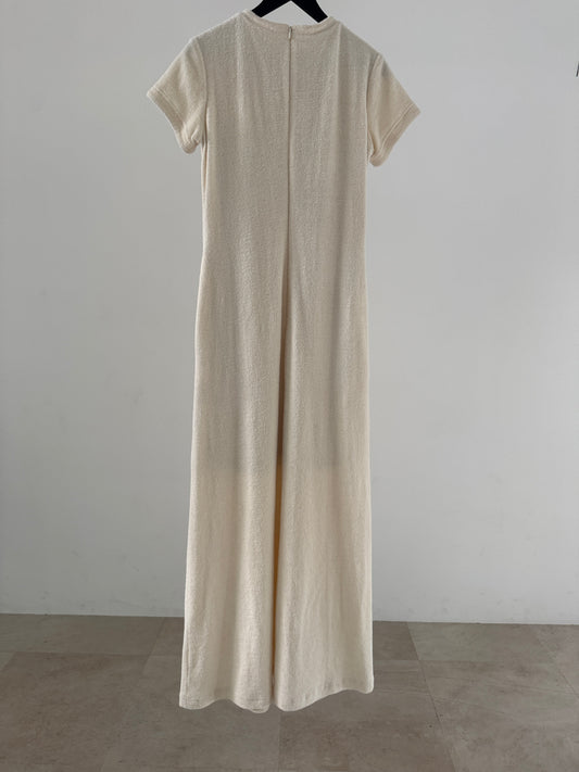 pile dress (ivory)