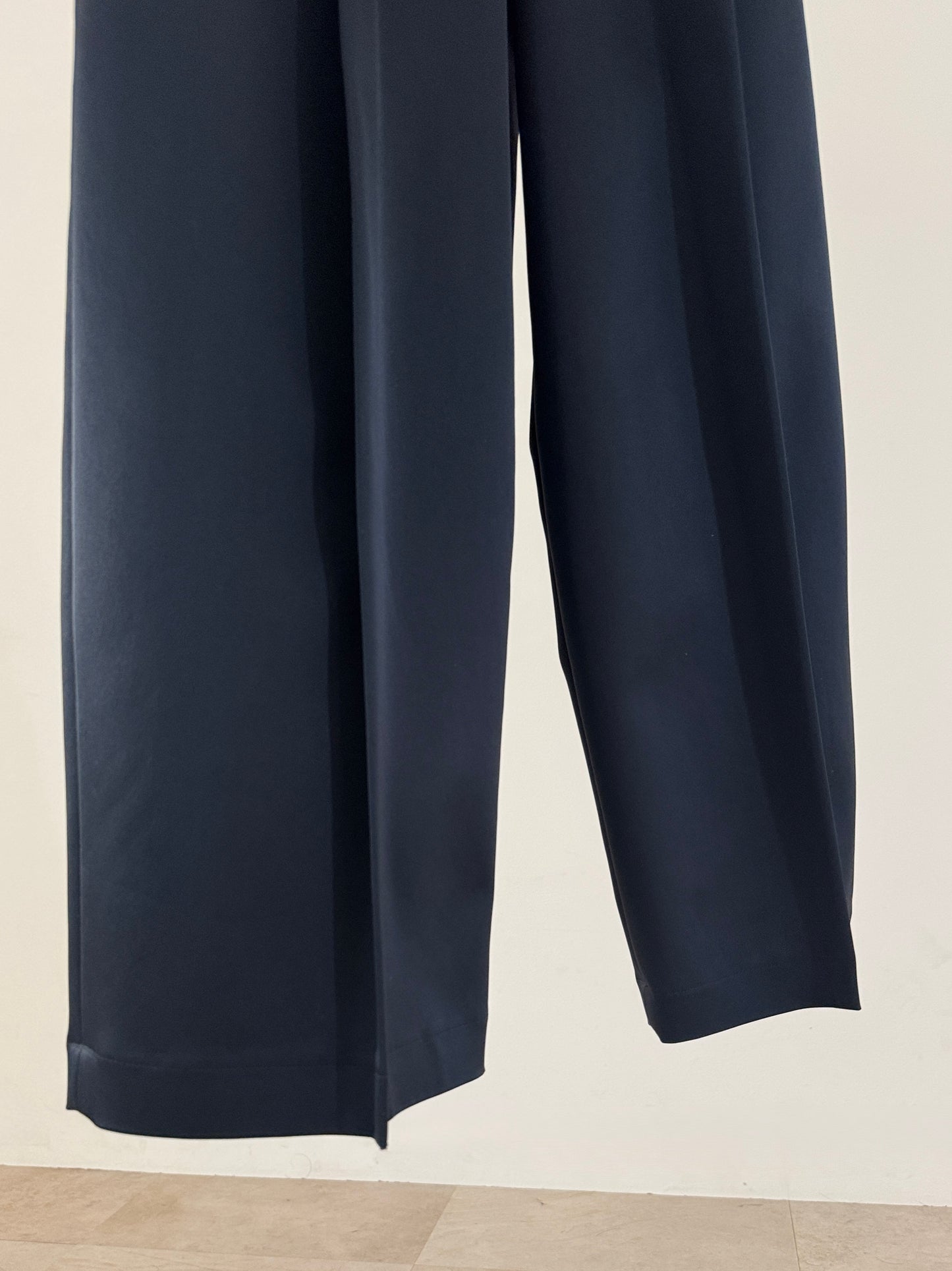 3d wide pants (navy)