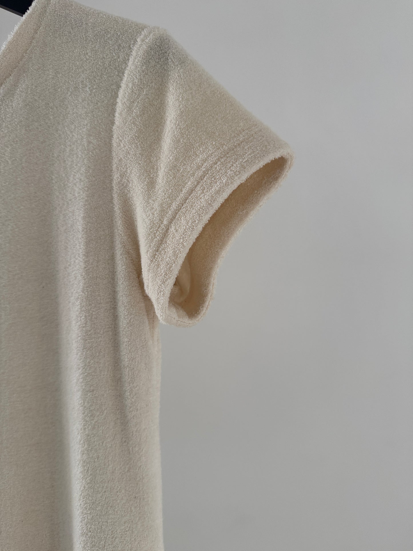 pile dress (ivory)