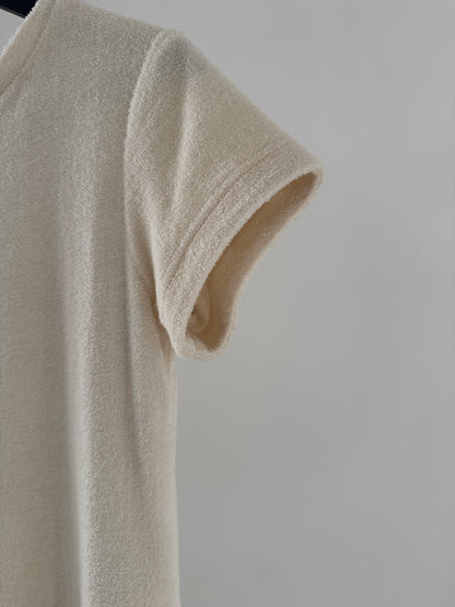 pile dress (ivory)