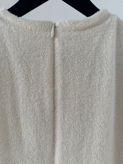 pile dress (ivory)