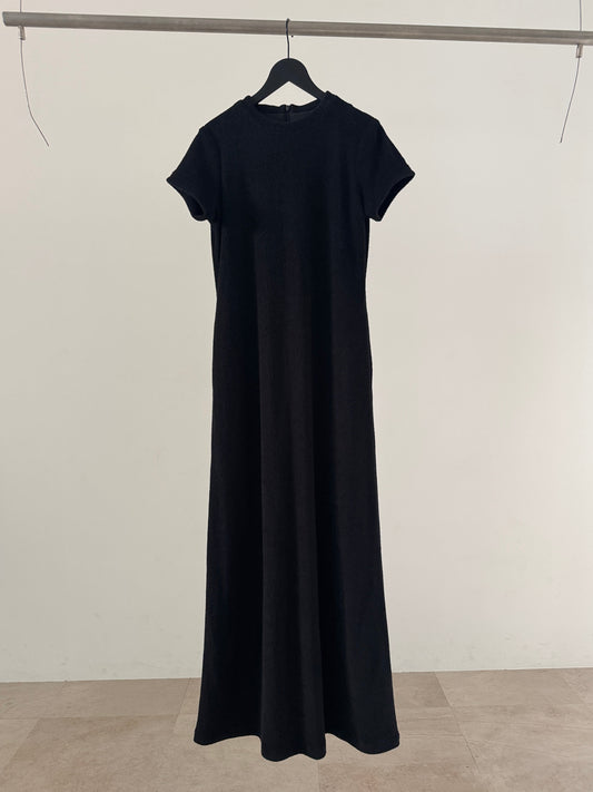 pile dress  (black)
