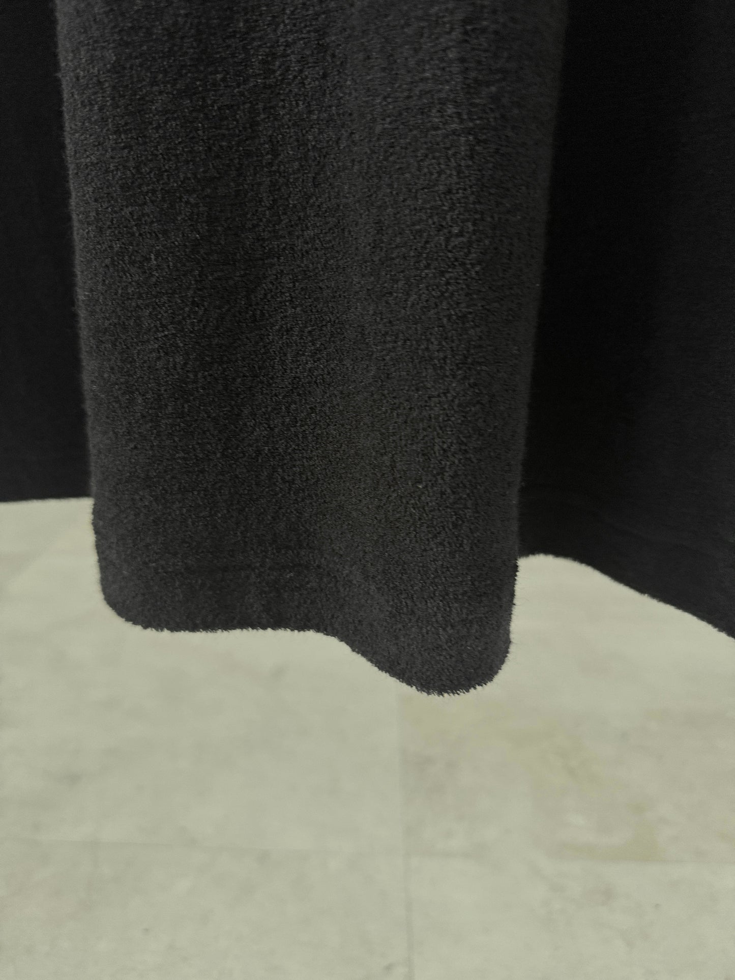 pile dress  (black)