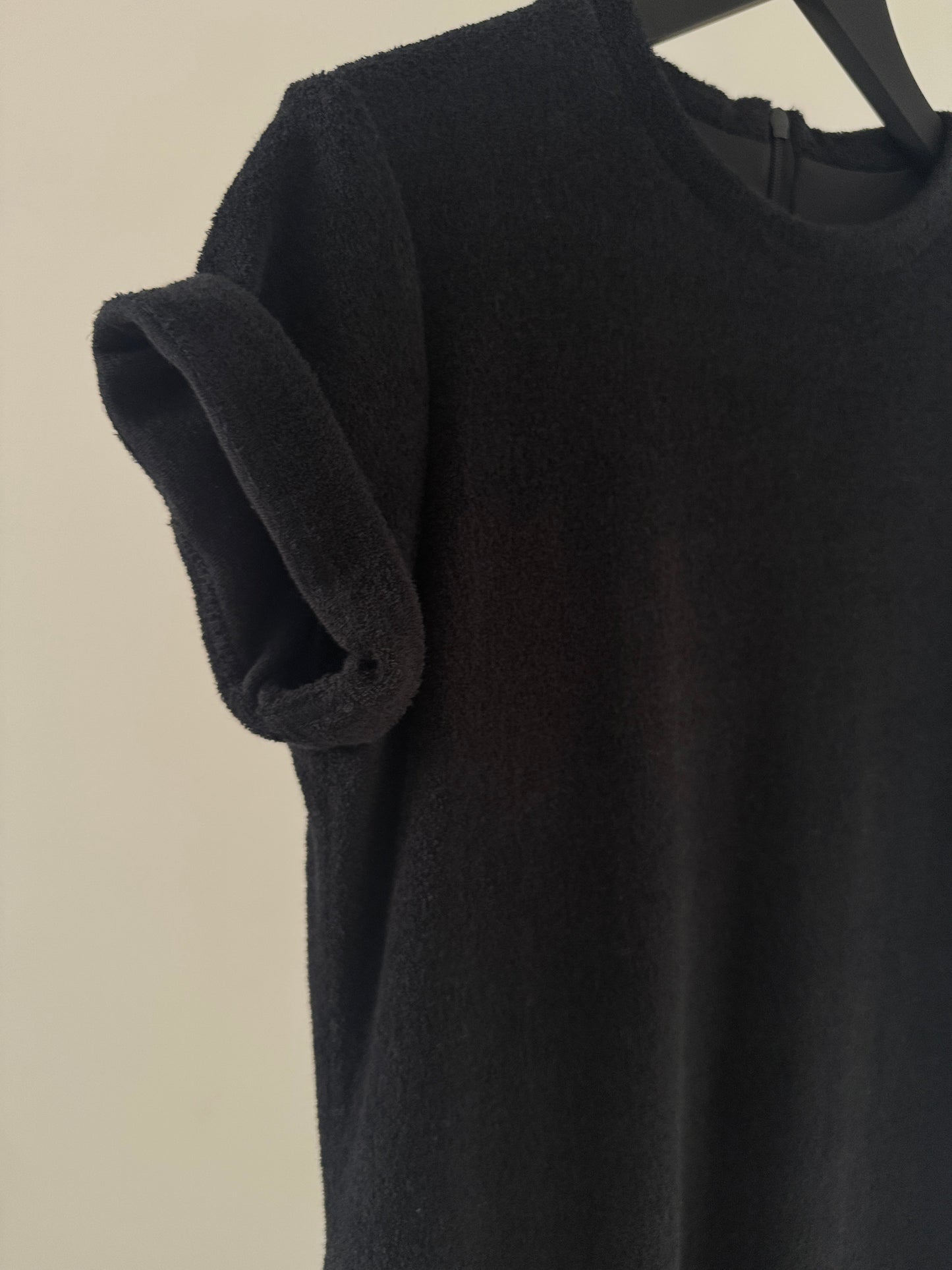 pile dress  (black)