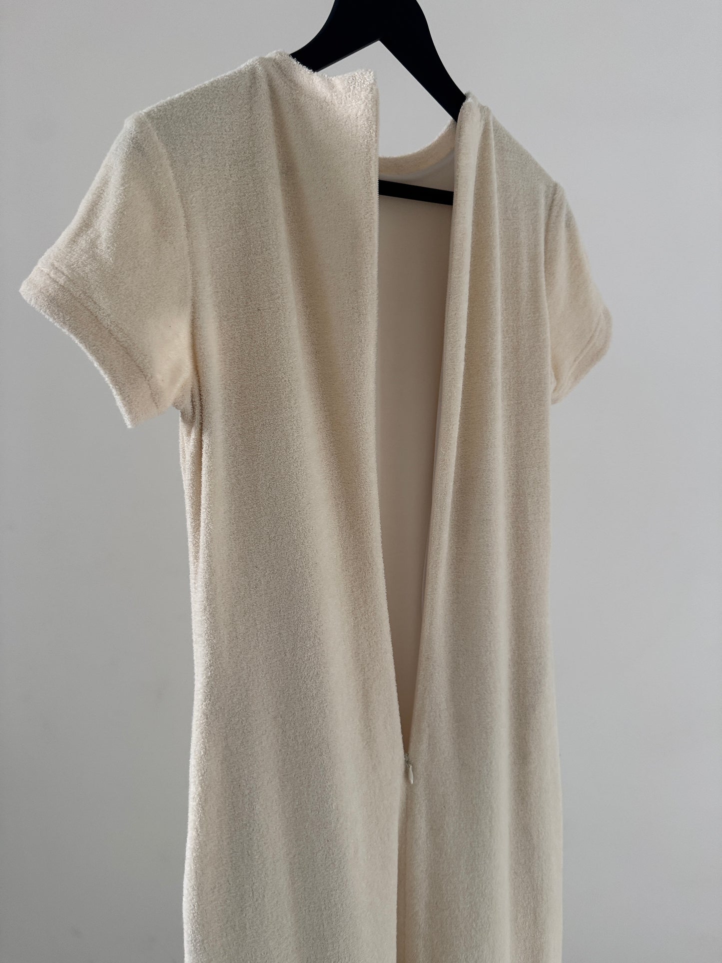 pile dress (ivory)