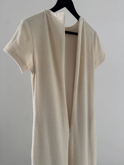 pile dress (ivory)