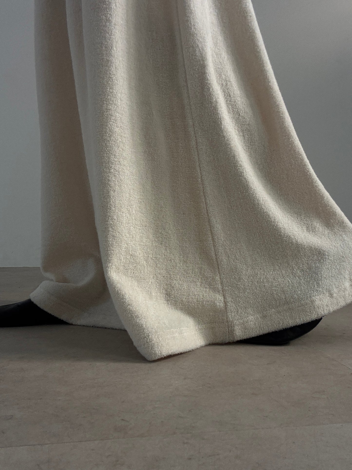pile dress (ivory)