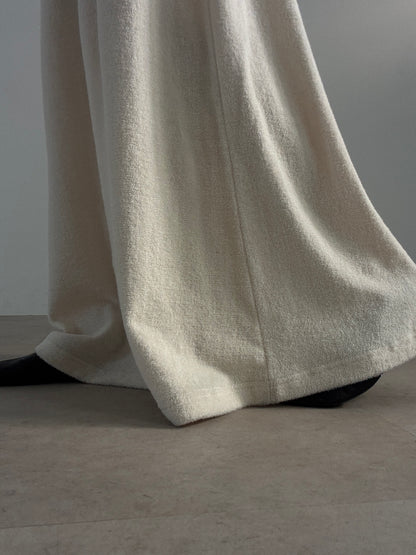 pile dress (ivory)