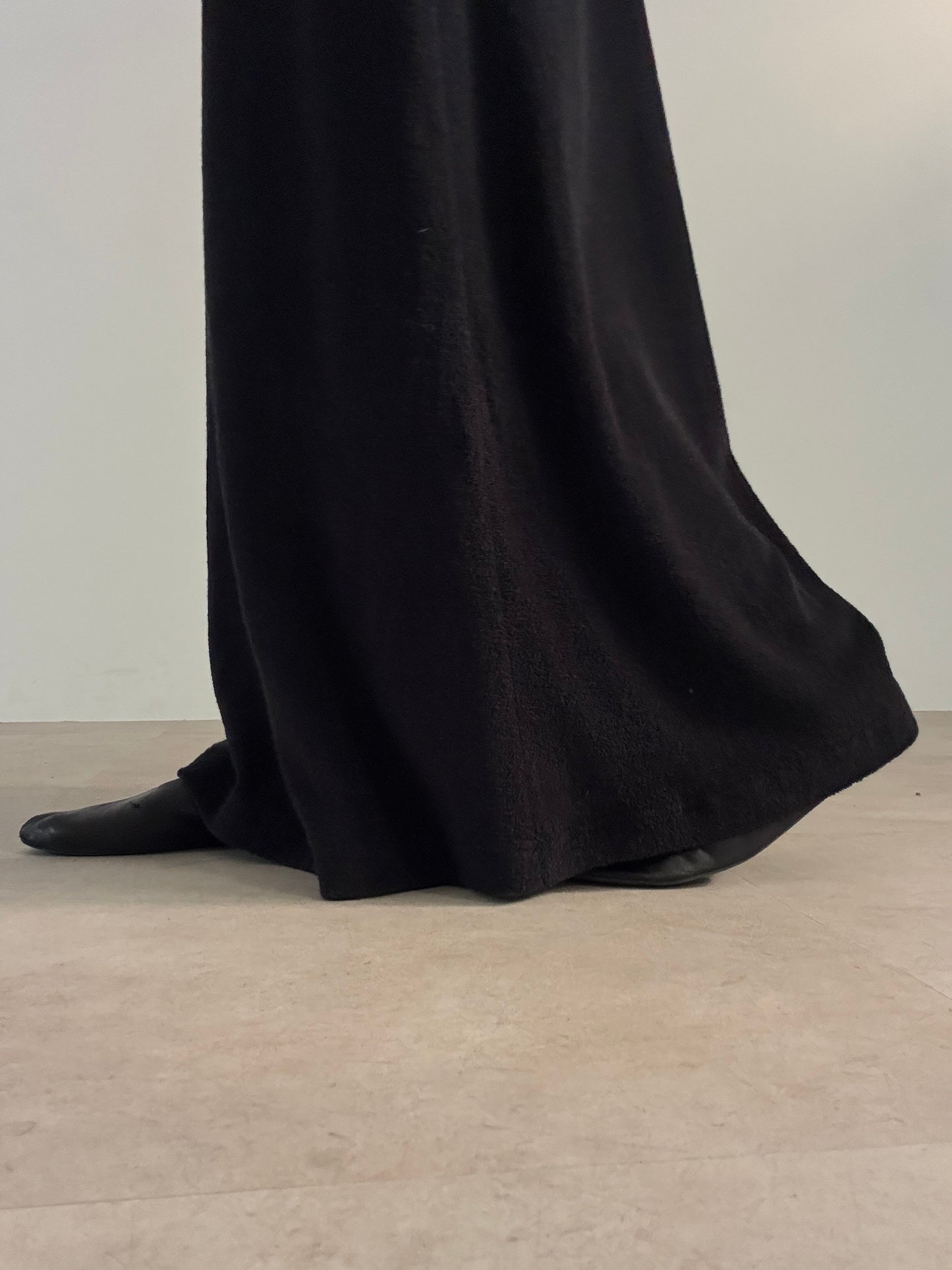 pile dress  (black)