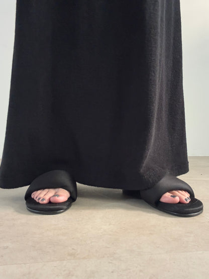 pile dress  (black)