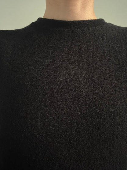 pile dress  (black)